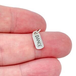 Vintage Sterling Silver 925 Dance Word Charm